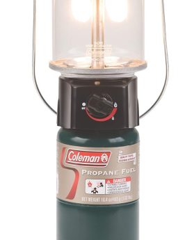 Coleman 1000L Deluxe Propane Lantern, Gas Lamp with Adjustable Brightness, Pressure Control, Carry Handle & Mantles Included, Great for Camping, Hunting, Power Outage & More