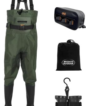 Fishing Waders for Men/Women,Boot Foot Chest Wader for Hunting with Boot Hanger,Fishing Fanny Pack