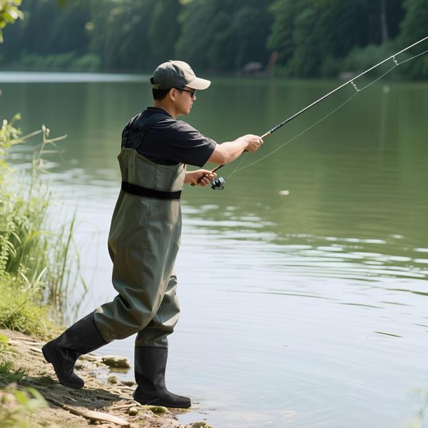 Fishing Waders for Men/Women,Boot Foot Chest Wader for Hunting with Boot Hanger,Fishing Fanny Pack - Image 4