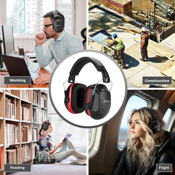 ProCase Noise Reduction Ear Muffs, Sound Proof Ear Protection, NRR 28dB Noise Cancelling - Image 7