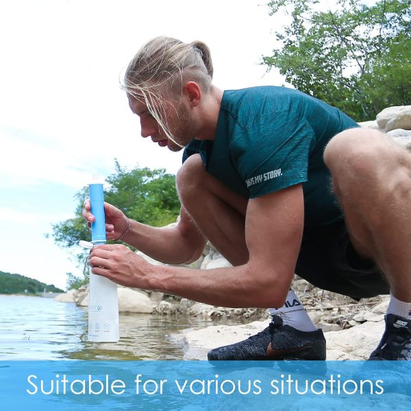 Waterdrop 16 oz Collapsible Water Pouch, Pack of 3, Hiking, Camping, Travel, BPA-Free, Reusable, Foldable - Image 7
