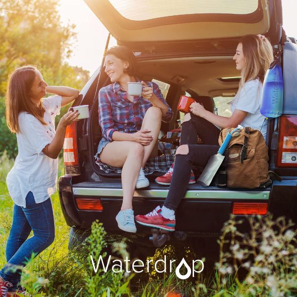 Waterdrop 16 oz Collapsible Water Pouch, Pack of 3, Hiking, Camping, Travel, BPA-Free, Reusable, Foldable - Image 9